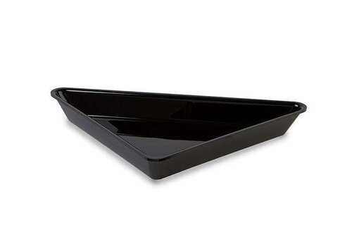  HorecaTraders Plateau de présentation triangulaire noir - 270 x 365 x 20 mm 