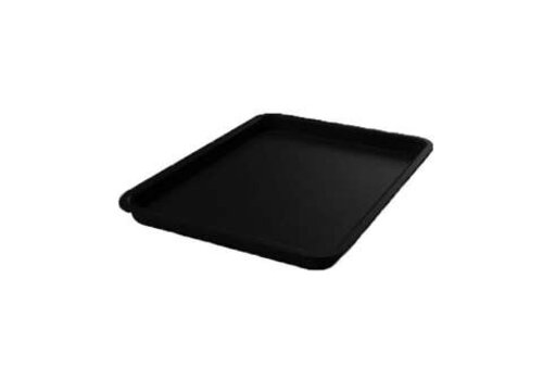  HorecaTraders Plateau de présentation rectangulaire en plastique noir 280 x 210 x 20 mm pour vitrines réfrigérées et buffets 