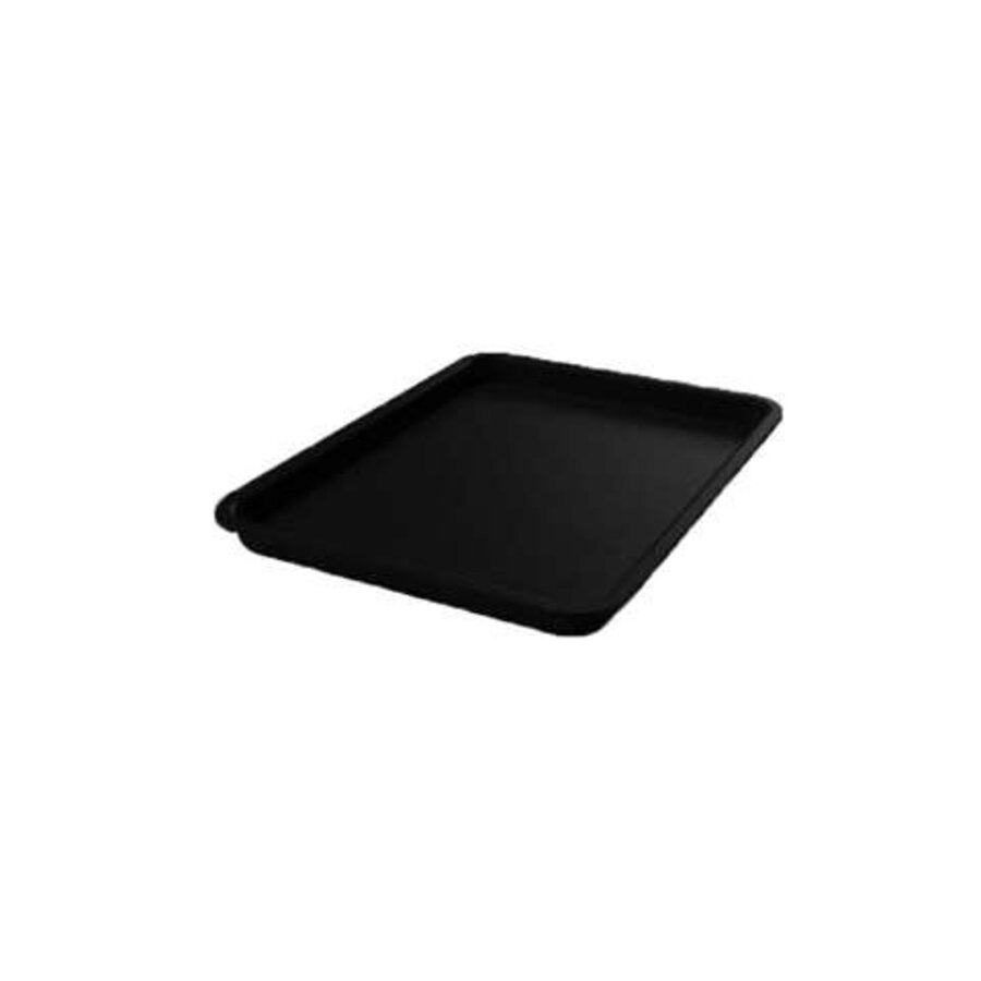 Rechteckiges, schwarzes Kunststoff-Präsentationstablett 280 x 210 x 20 mm für Kühlvitrinen und Buffetpräsentation