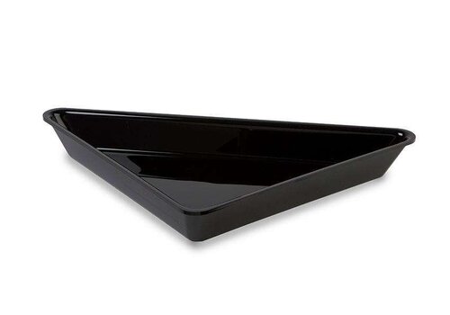 HorecaTraders Plateau de présentation triangulaire noir - 0,8 L - 400 x 565 x 20 mm 