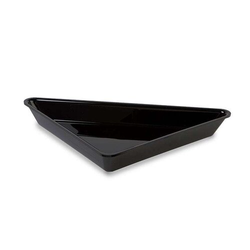  HorecaTraders Schwarzes dreieckiges Präsentationstablett – 0,8 l – 400 x 565 x 20 mm 