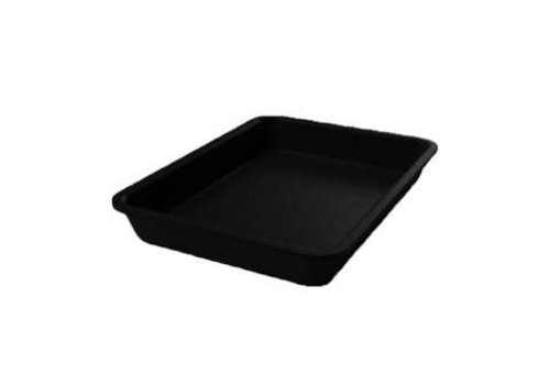  HorecaTraders Plateau de présentation rectangulaire en plastique noir 280 x 210 x 50 mm pour vitrines réfrigérées et buffets 