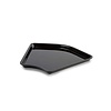 HorecaTraders Zwarte Hoekschaal - Afgerond - 280x135°x50mm