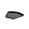 HorecaTraders Zwarte Hoekschaal | Afgerond | PMMA plexi | 0,8L | 280x135°x20mm