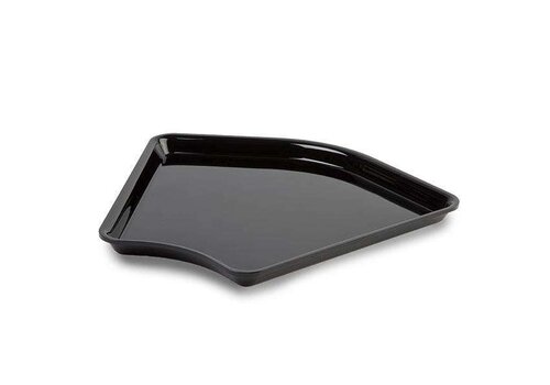  HorecaTraders Bol d'angle noir - Forme arrondie - 0,8 L - 280 x 135° x 20 mm 