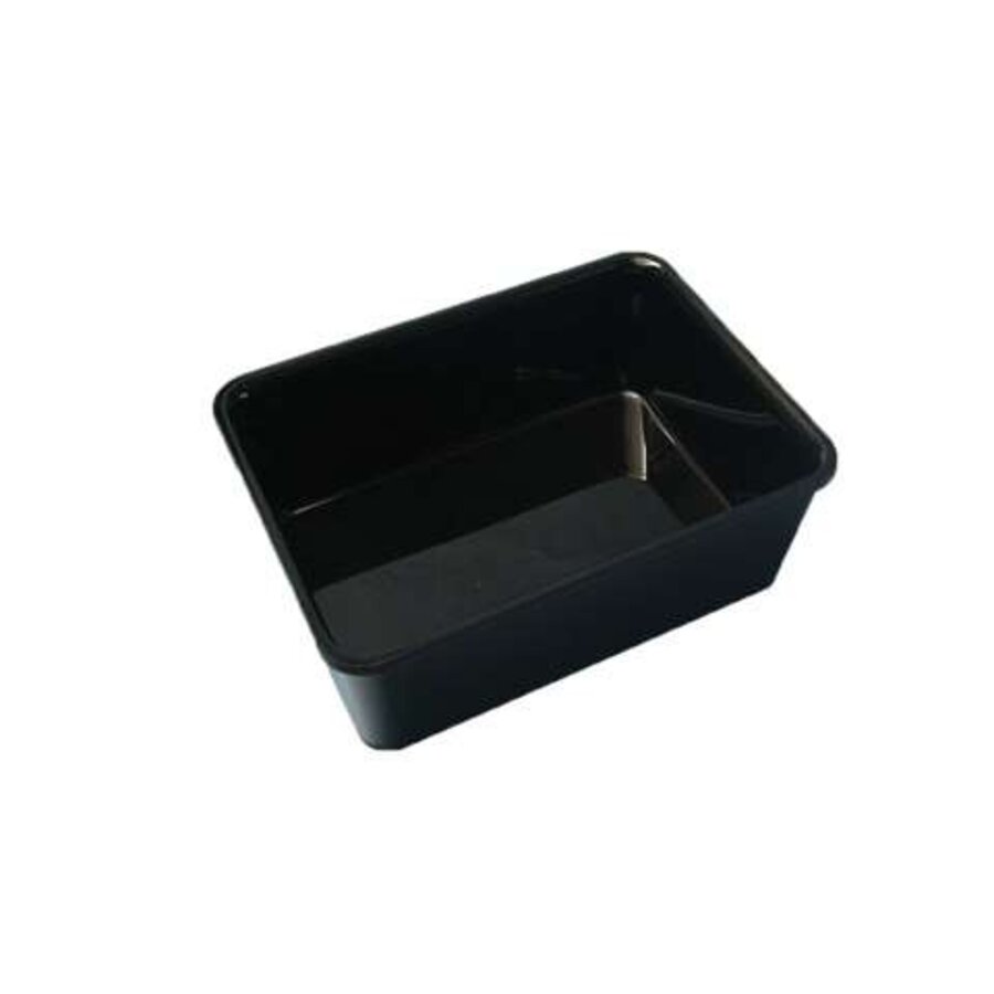 Rectangular Black Plastic Presentation Tray 280x210x100 mm for Refrigerated Display Cases and Buffet Presentation