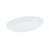 Plat de service ovale blanc - 2,1 L - 425 x 285 x 30 mm
