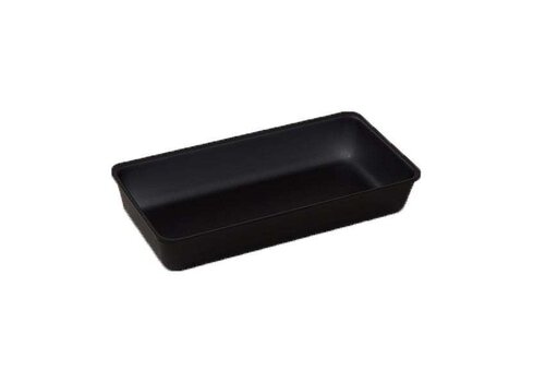  HorecaTraders Plateau de présentation rectangulaire noir - 0,8 L - 280 x 105 x 50 mm 