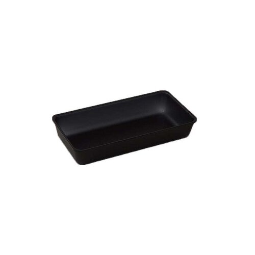  HorecaTraders Plateau de présentation rectangulaire noir - 0,8 L - 280 x 105 x 50 mm 