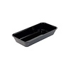 HorecaTraders Black Rectangular Presentation Tray - 2L - 280x140x50mm