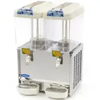 Gekoelde Drankendispenser 2 x 18 Liter Wit/RVS – Professionele Drankkoeler