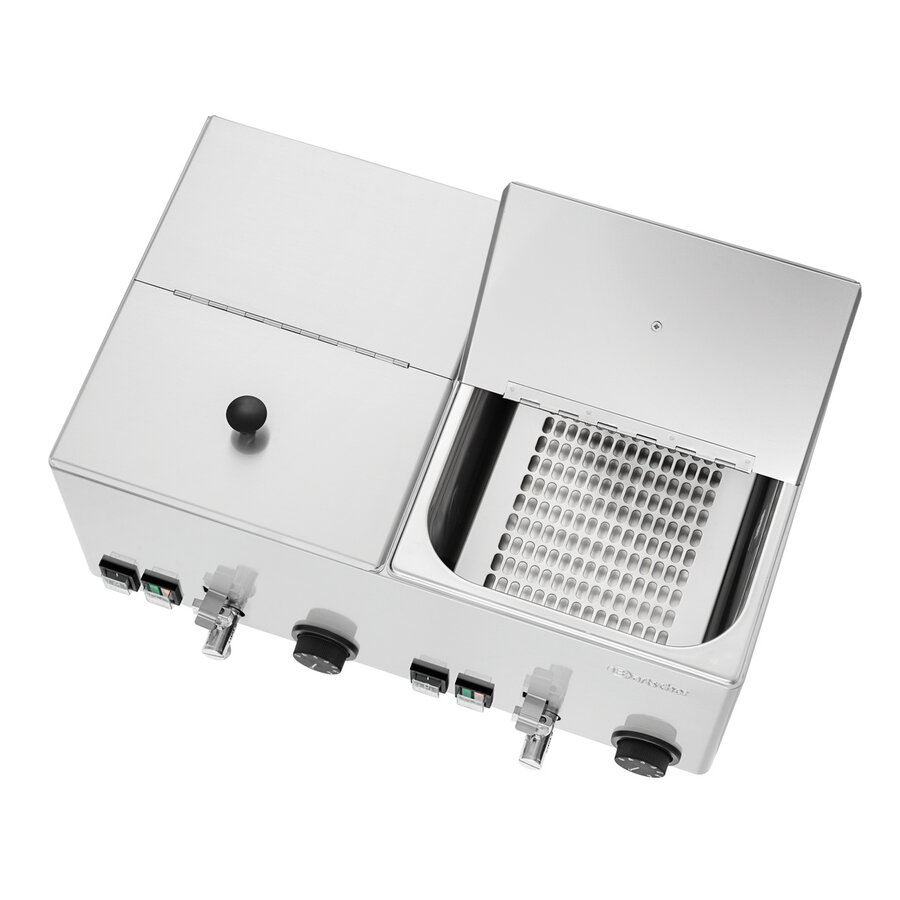 Sausage warmer 535x370x240 mm stainless steel with 2 adjustable baskets