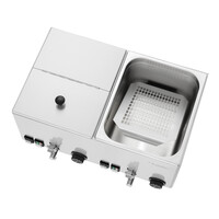 Sausage warmer 535x370x240 mm stainless steel with 2 adjustable baskets