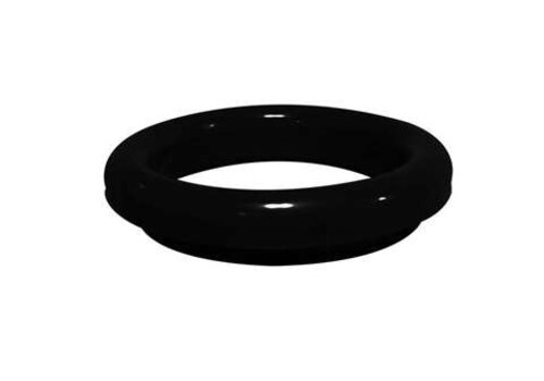  HorecaTraders Waste Chute Ring Ø200 mm Flush Mount | Glossy Rubber Waste Conduit for Hospitality Worktops and Sinks 