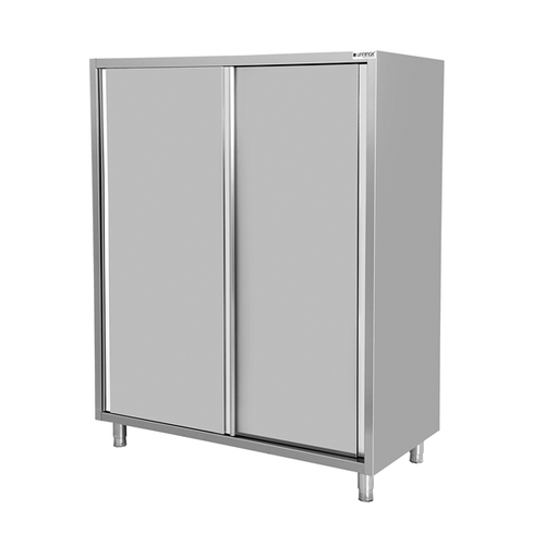  HorecaTraders Servieskast | schuifdeuren | 3 planken | 1600x700x1800mm 