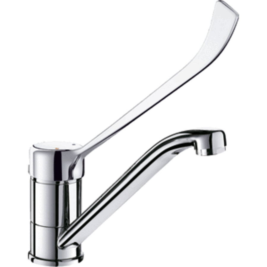Professional Surface-Mounted Washbasin Mixer Tap Chrome – Swivel Spout for Hospitality Sanitaryware
