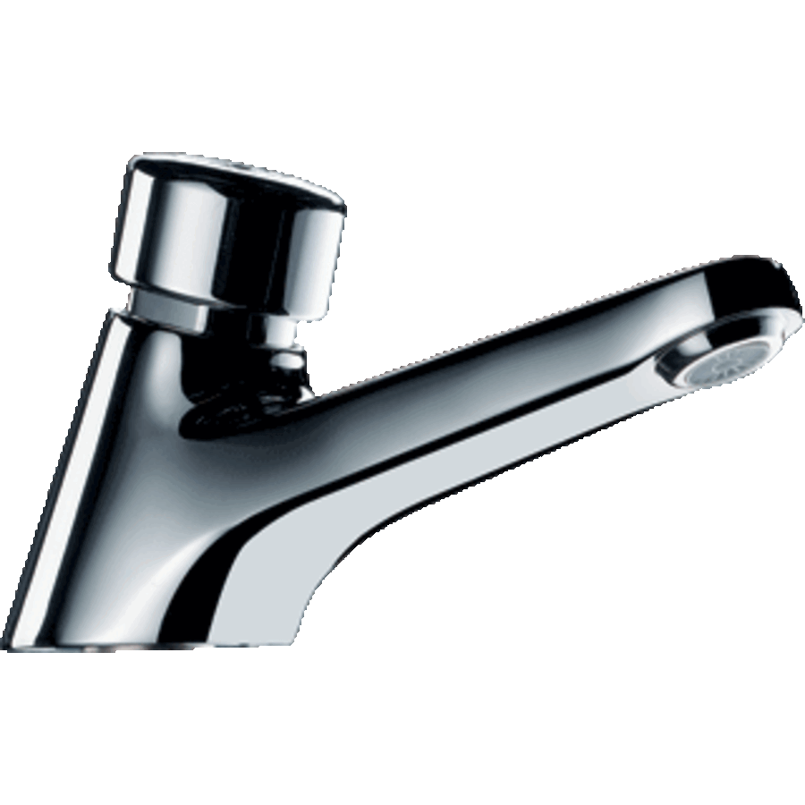 Professional Self-Closing Washbasin Tap Chrome – Water-Saving Pressure Tap for Hospitality Industry