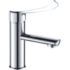 Mitigeur de lavabo professionnel chromé 1 trou avec limiteur de température