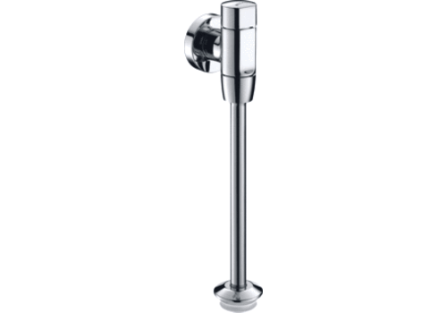 HorecaTraders Mechanical Urinal Flush Mounted Chrome with Adjustable Flow 
