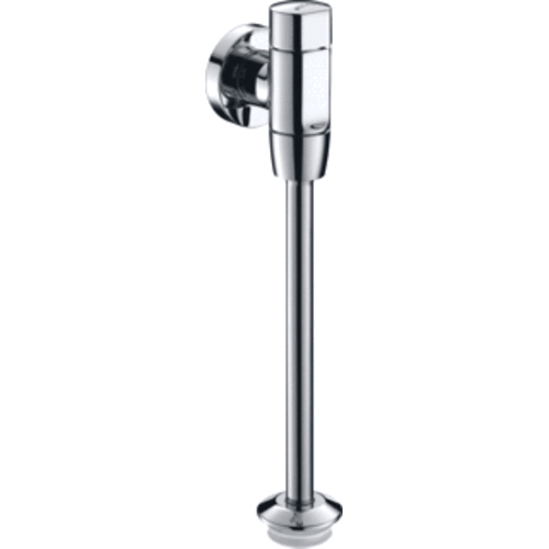  HorecaTraders Mechanical Urinal Flush Mounted Chrome with Adjustable Flow 