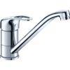 Robinet mitigeur professionnel pour lavabo avec bec pivotant et limiteur de température