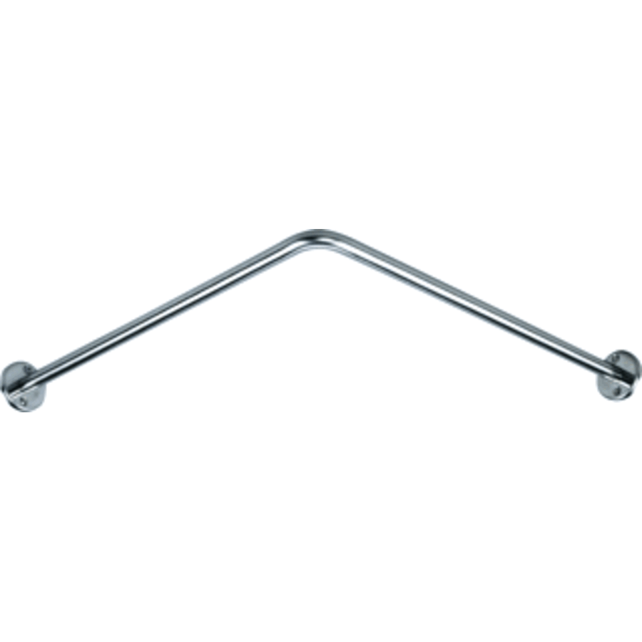 Stainless Steel Corner Shower Curtain Rod 900 mm for Professional Bathrooms