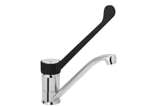  HorecaTraders Mixer Tap Elbow Operation | Chrome-Plated Brass | 50 x 240 x 290 mm 