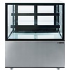 HorecaTraders Pastry Display Case JASMIN 120 Liters 682x450x675 mm Black