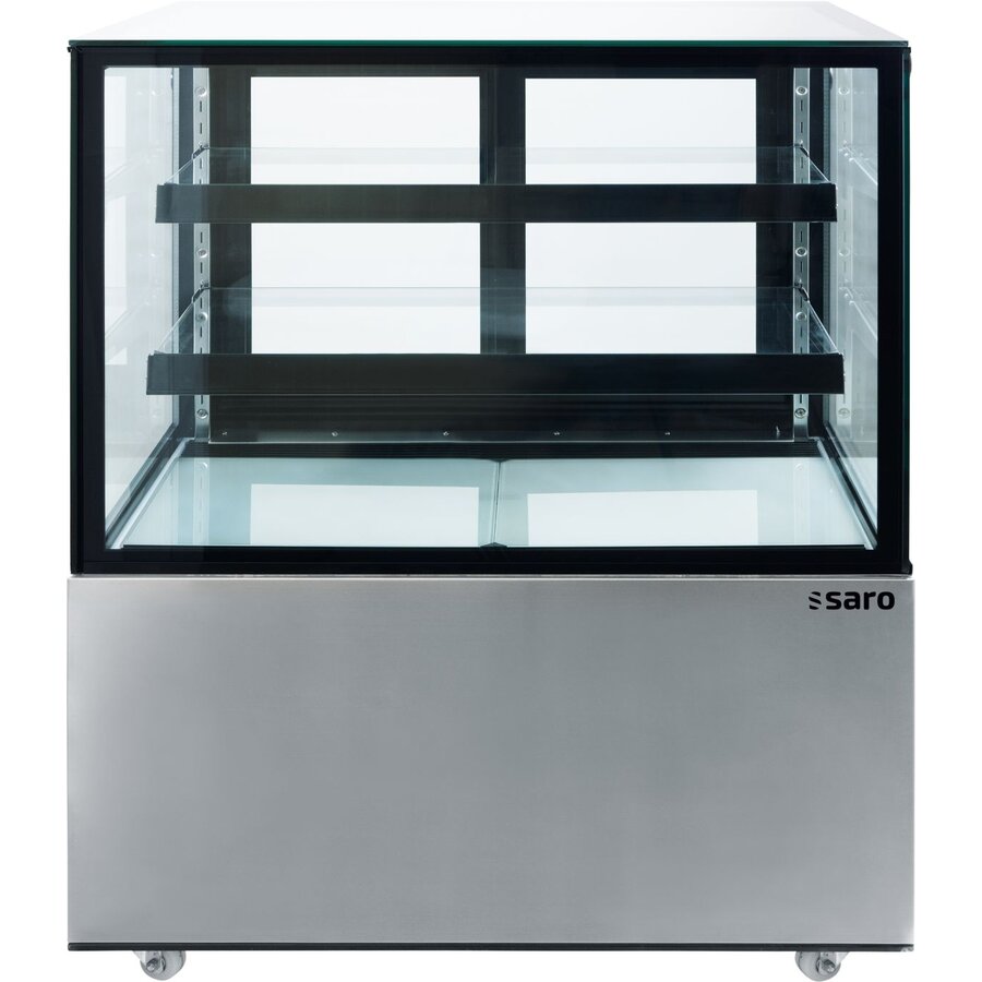 Gebaksvitrine JASMIN 120 Liter 682x450x675 mm Zwart