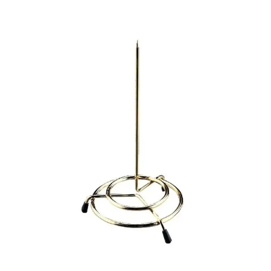 Porte-reçus en acier inoxydable | Support pour l'hôtellerie, la restauration et les cafés | 15 (h) x 15 (Ø) cm