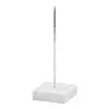 HorecaTraders Receipt Pin | Stainless Steel | Marble Base | 150mm | Luxury Receipt Holder for Hospitality and Restaurants