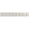 HorecaTraders Porte-tickets | Acier inoxydable | 8 ressorts | 10 (H) x 62,5 (L) x 2 (P) cm