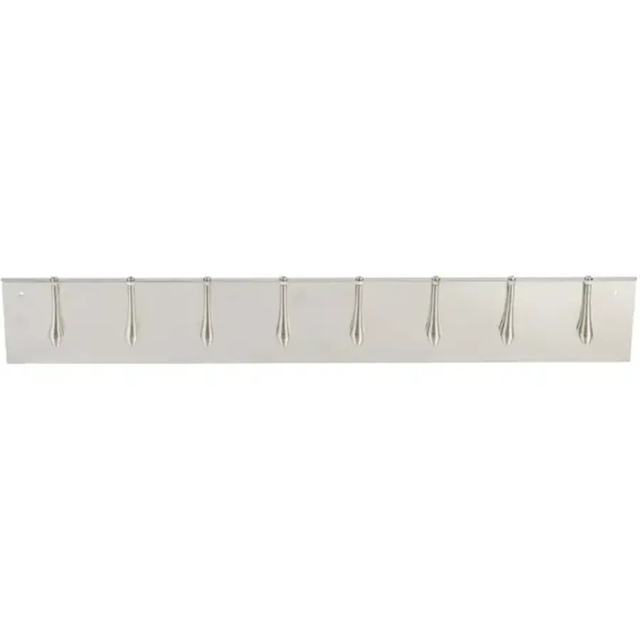 Porte-tickets | Acier inoxydable | 8 ressorts | 10 (H) x 62,5 (L) x 2 (P) cm