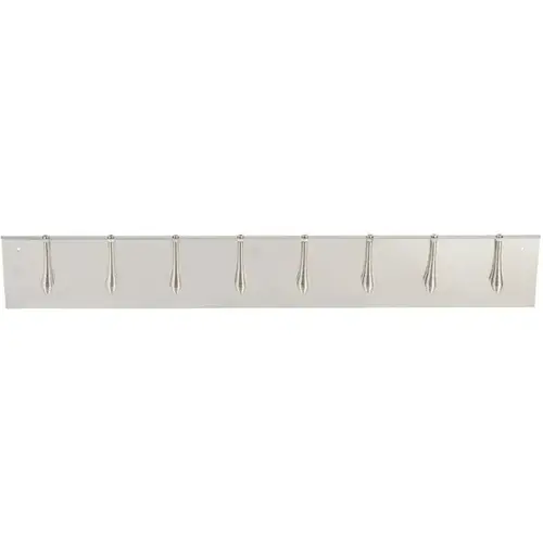  HorecaTraders Beleghalter | Edelstahl | 13 Federn | 1000 mm | Extra lange Belegschiene für Gastronomieküchen und Restaurants 