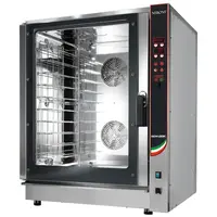 Professioneller elektrischer Kombi-Dampfreiniger 10x GN 1/1 | 400 V | 12,7 kW | 920×840×1145 mm