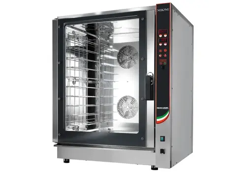  HorecaTraders Four mixte vapeur électrique professionnel 10x GN 1/1 – 12,7 kW – Four commercial avec fonction vapeur 