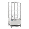 Polar Koeldisplay met Gebogen Deur 86 Liter Wit 600x600x850 mm
