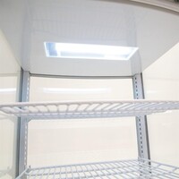 Kühlvitrine mit gebogener Tür, 86 Liter, Weiß, 600 x 600 x 850 mm