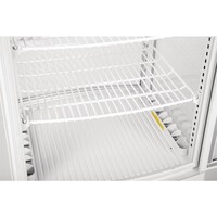 Refrigerated Display with Curved Door 86 Liters White 600x600x850 mm