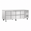 Gekoelde GN Horeca werkbank | 8 laden | 616L | professionele koelwerkbank | B