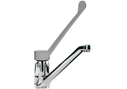 HorecaTraders Robinet à commande coudée pour cuisines professionnelles – Mitigeur hygiénique monotrou 1/2 pouce 