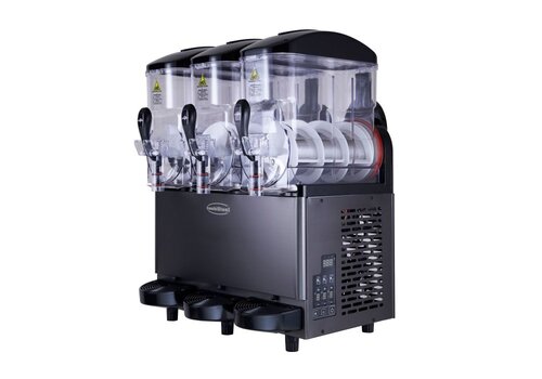  Machine à granita 3 x 12 litres 610 x 570 x 870 mm 230 V Noir 