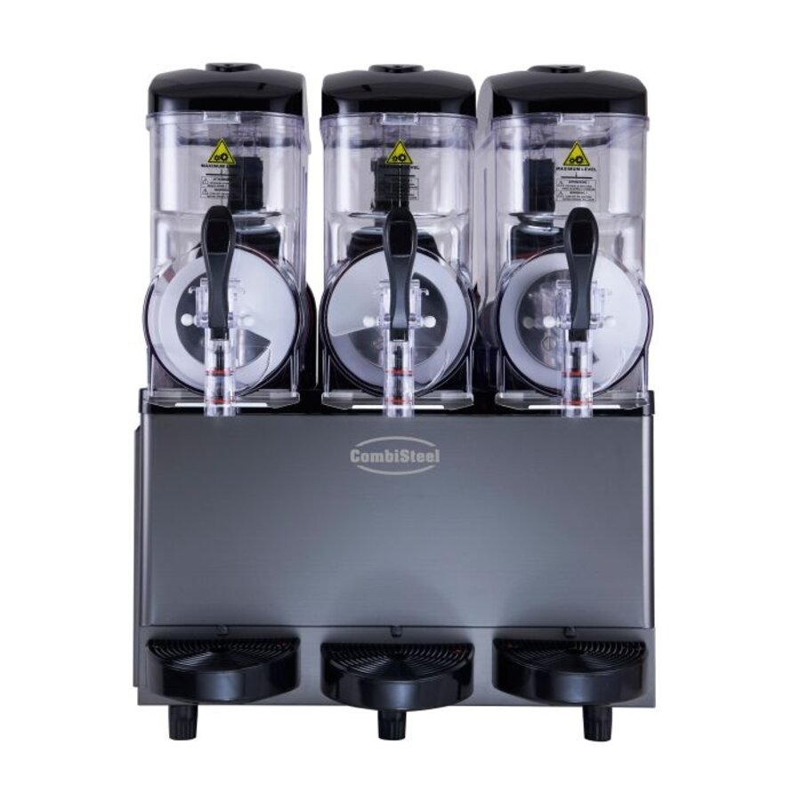 Slush machine 3x12 Liters 610x570x870 mm 230V Black