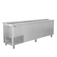Professional Stainless Steel Bottle Cooler | 293 Liters | +2 to +8 °C | 1505 x 565 x 930 mm
