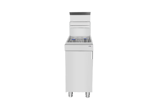  HorecaTraders Gas Friteuse 21 Liter Propaan 26,4 kW 400x900x850 mm 