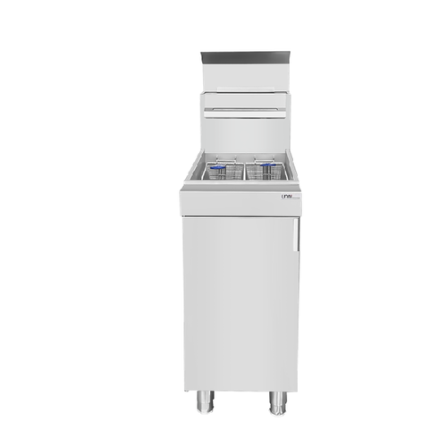 HorecaTraders Gas Friteuse 21 Liter Propaan 26,4 kW 400x900x850 mm 