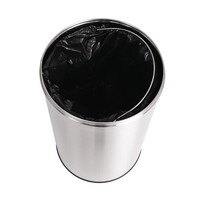 RVS Bullet Afvalbak Open Top 40 Liter Ø360x640 mm
