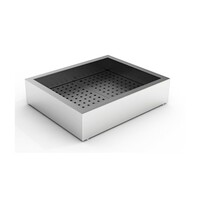Bac à glace pilée 2/1 GN | Acier inoxydable | 770 x 635 x 225 mm