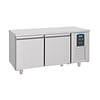 HorecaTraders Bakkerskoelwerkbank met 2 deuren | RVS | 380L | 1550x800x850 mm