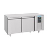 HorecaTraders Gekühlte Bäckereiwerkbank mit 2 Türen | Edelstahl | 380 l | 1550 x 800 x 850 mm